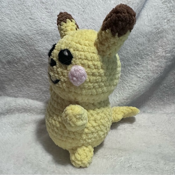 Crochet Pikachu Plush | Handmade - Picture 3 of 4